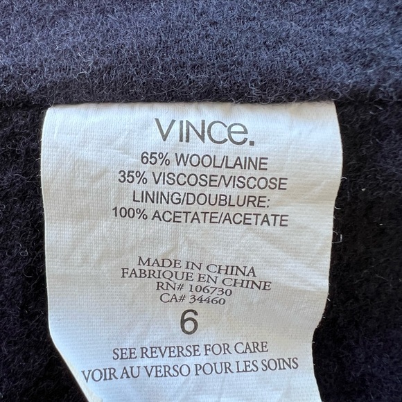 Vince Midnight Blue Tailored Blazer - Picture 5 of 10